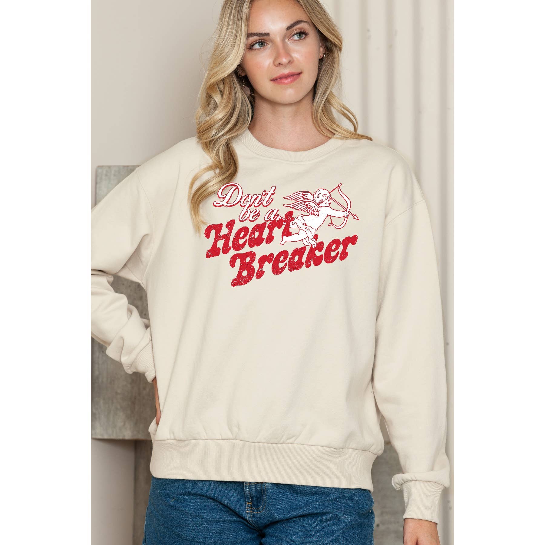 Dont Be A Heart Breaker Crewneck Sweater