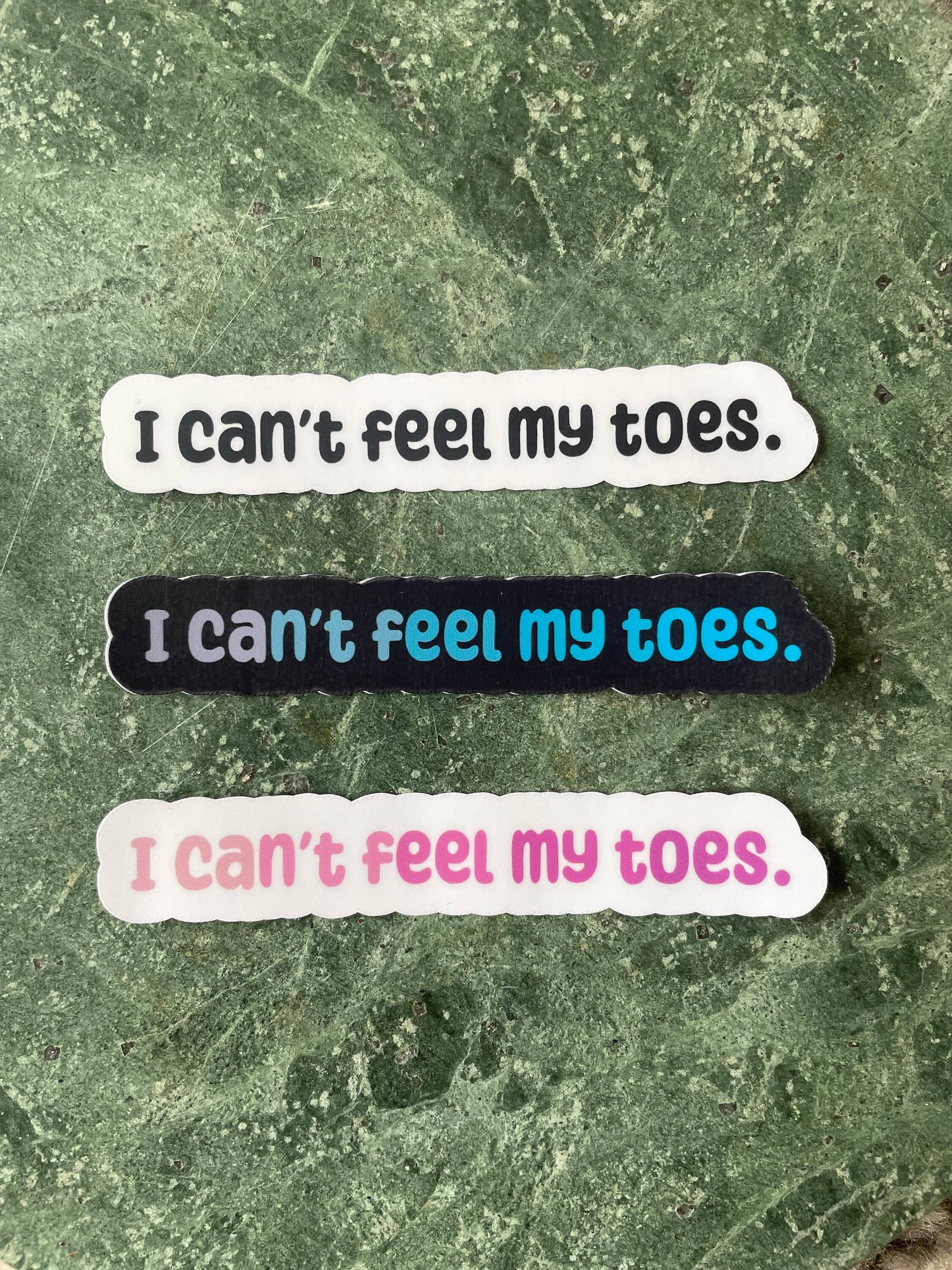 Ski Snowboard Can't Feel My Toes Sticker