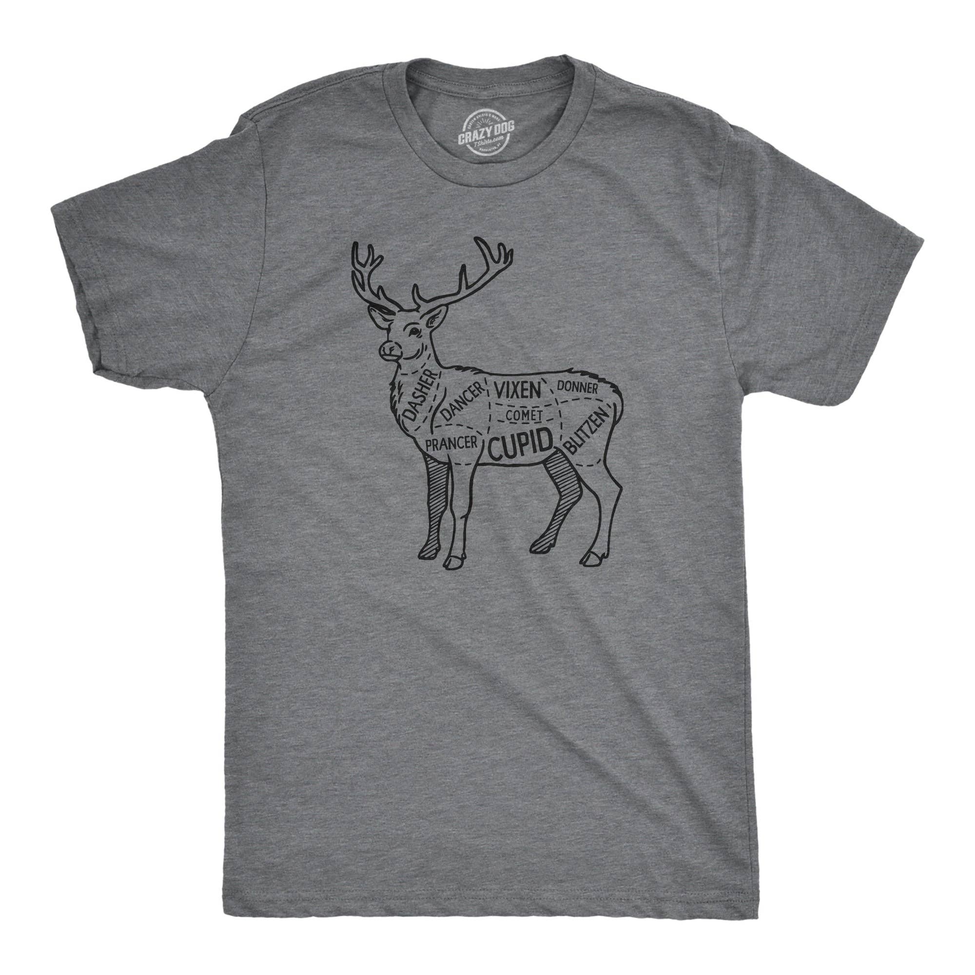 Reindeer Meat Cuts Men's T Shirt