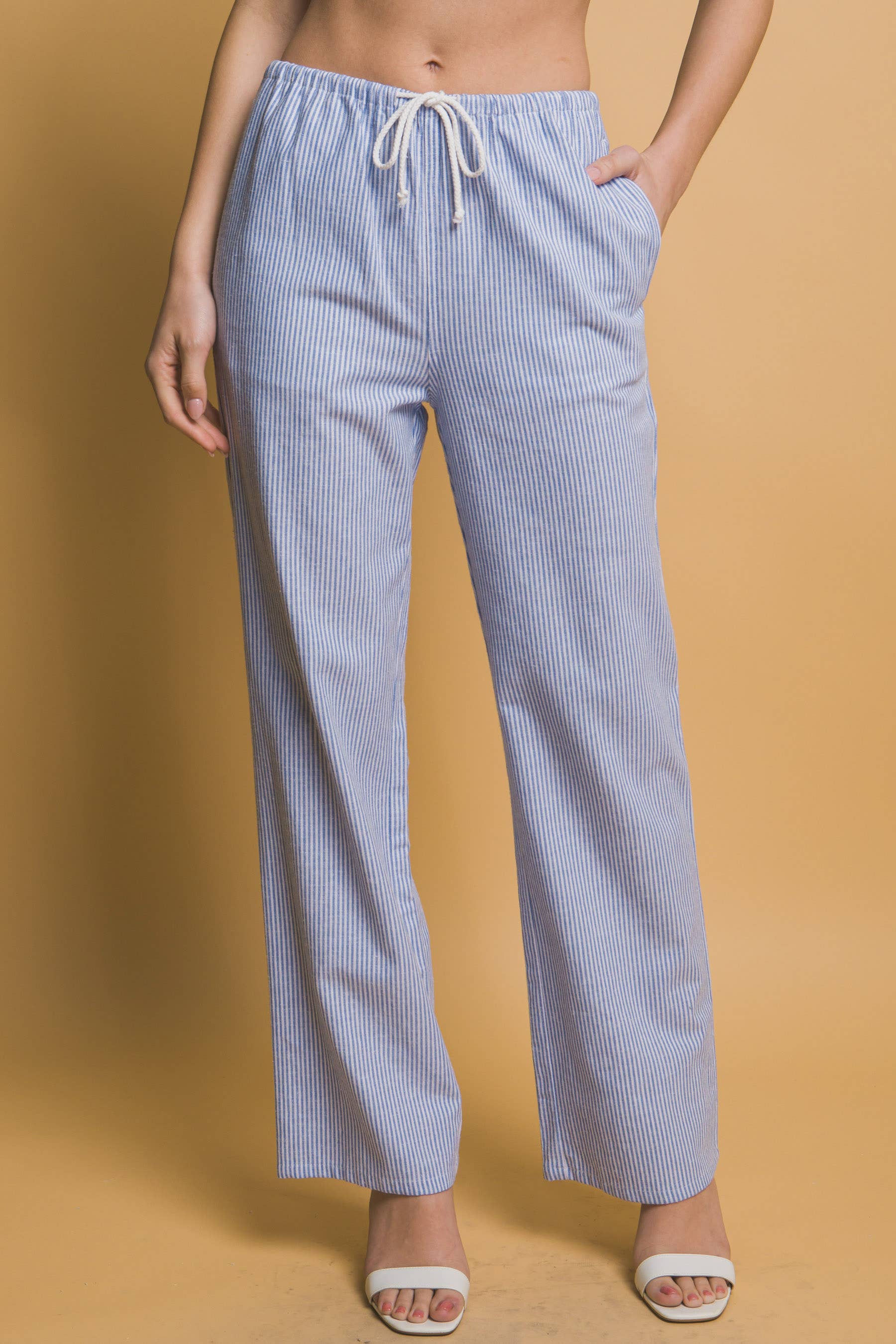 ..1119 Linen Wide-Leg Pants w/ Pockets SI-27881