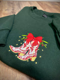 Embroidered Christmas Boots