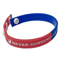 100 Pack - Adjustable Never Surrender Wristband