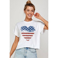 Heart America Vintage Graphic Crop Top