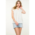 Embroidered Button Down Top