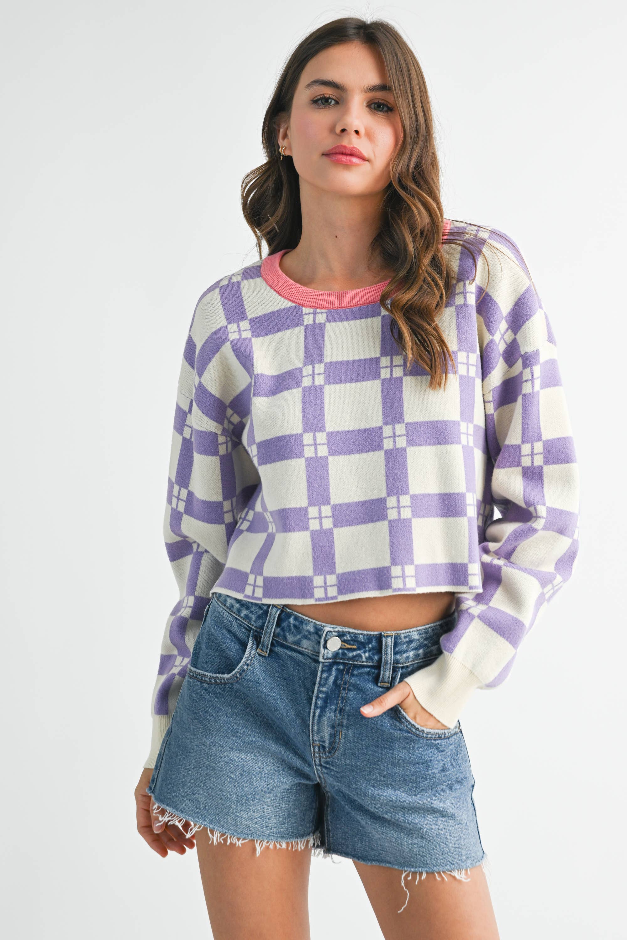 3236EK Pam Plaid Sweater 6