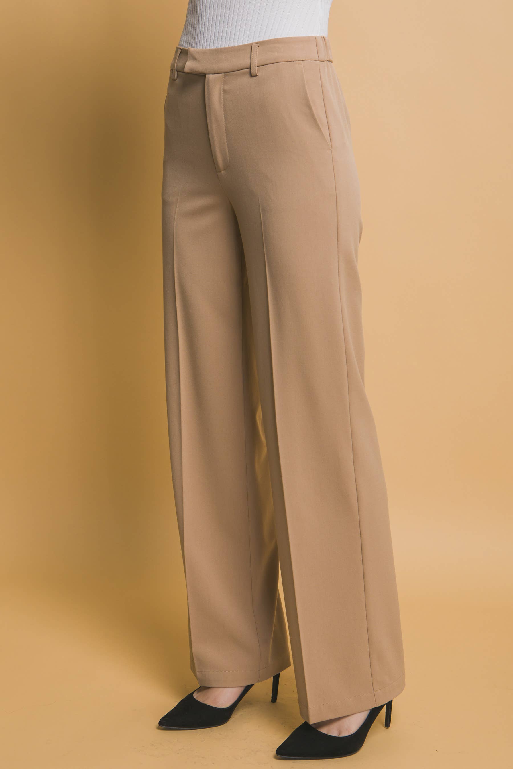 ..Straight Leg Pants w/ Pockets SI-27843