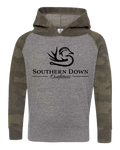 Hoodie - Youth Camo Classic Logo