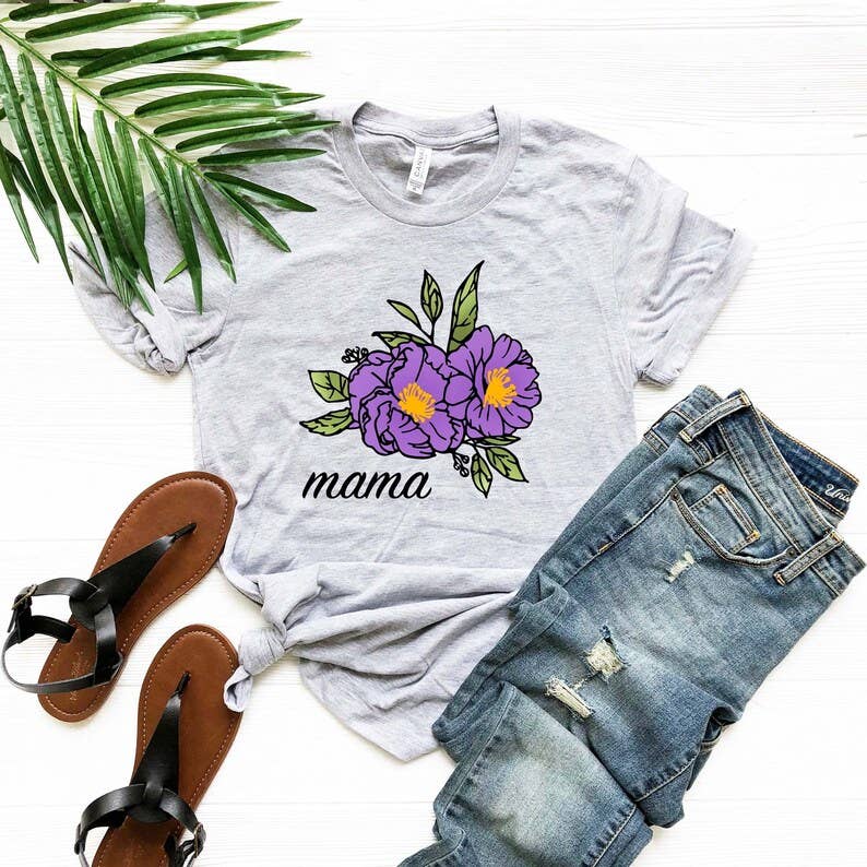Floral Mama Flower T-Shirt