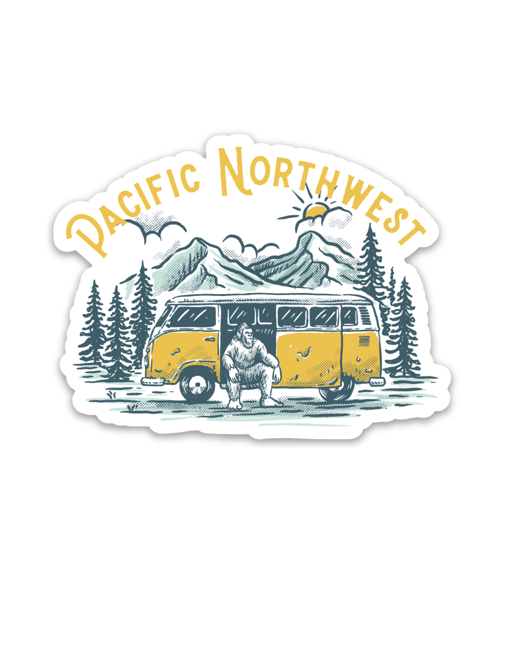Sasquatch Bus Sticker