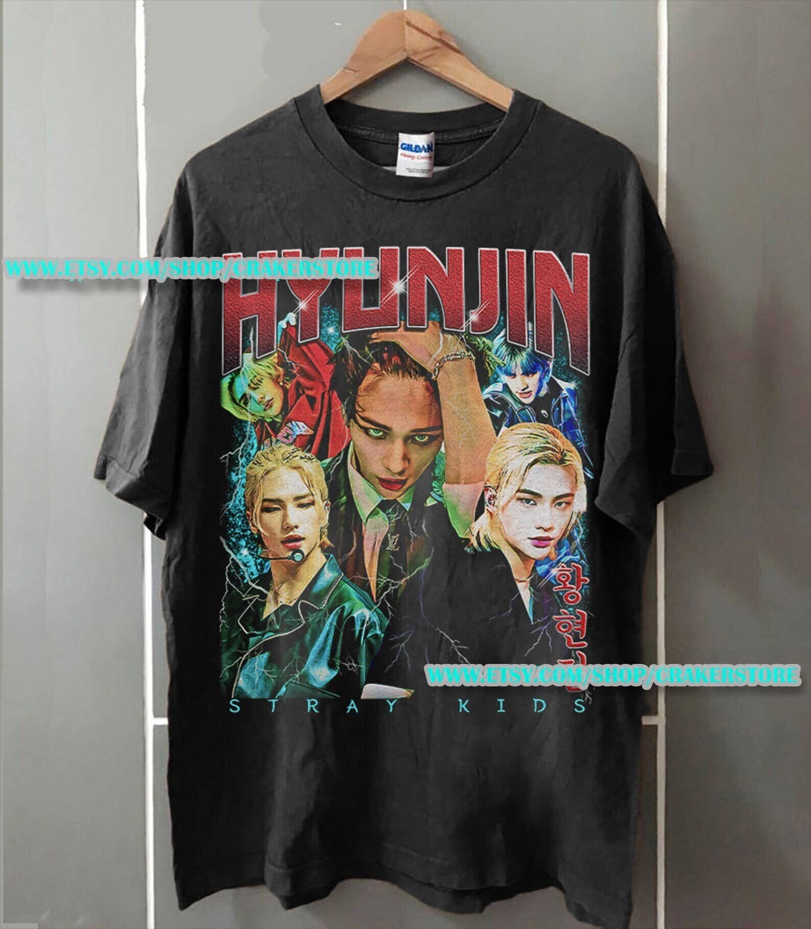 Hyunjin Stray Kids Retro Vintage 5 Star Shirt