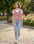 Bow Tie Ribbon Sweater Vest SI-27274