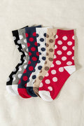 0217 Polka Dot Socks,  3 Pairs in 1 Pack SI-29520