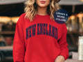 New England Crewneck Vintage Retro Pats Football Fan Sweatsh