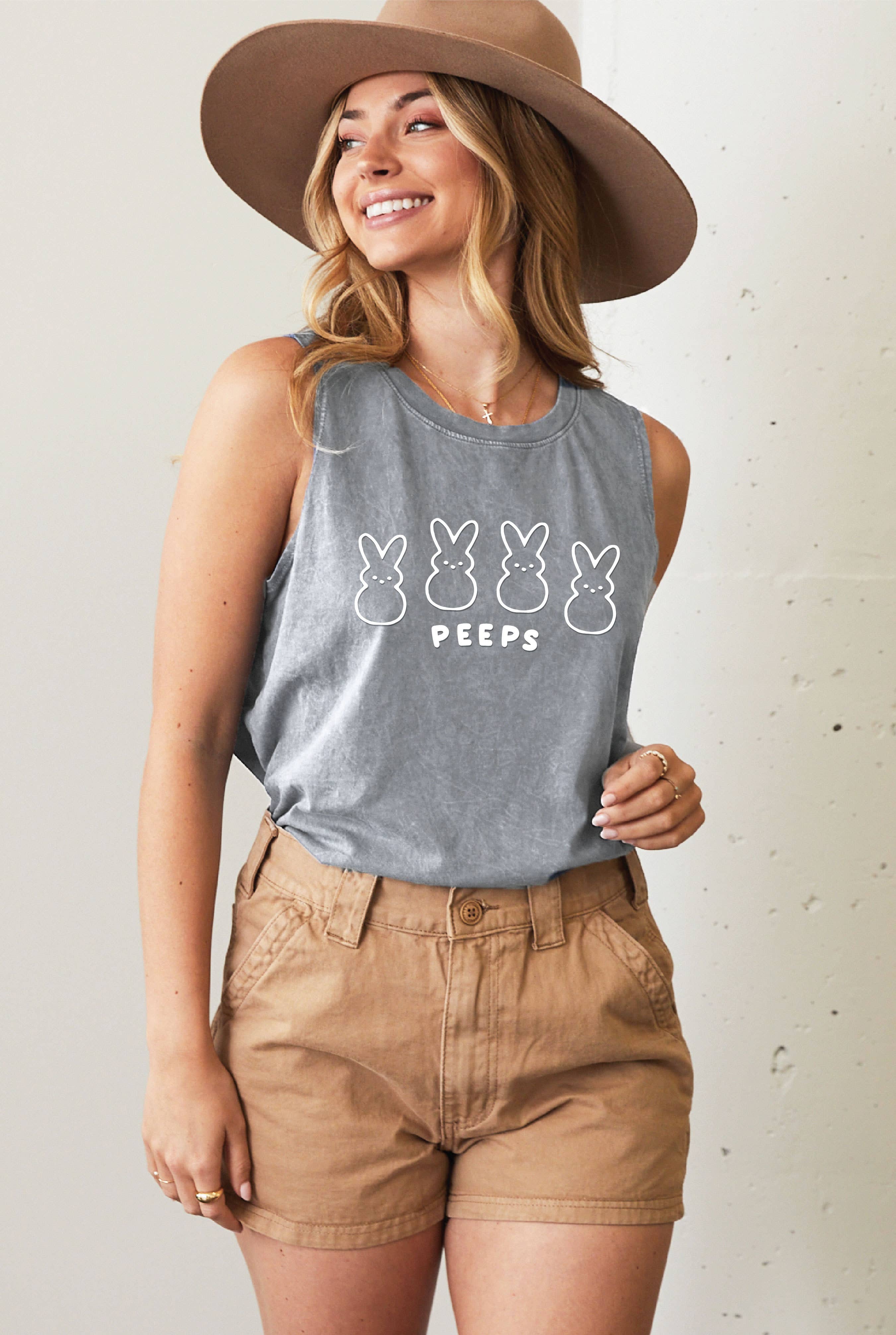 Peeps Puff Mineral Graphic Tank Top