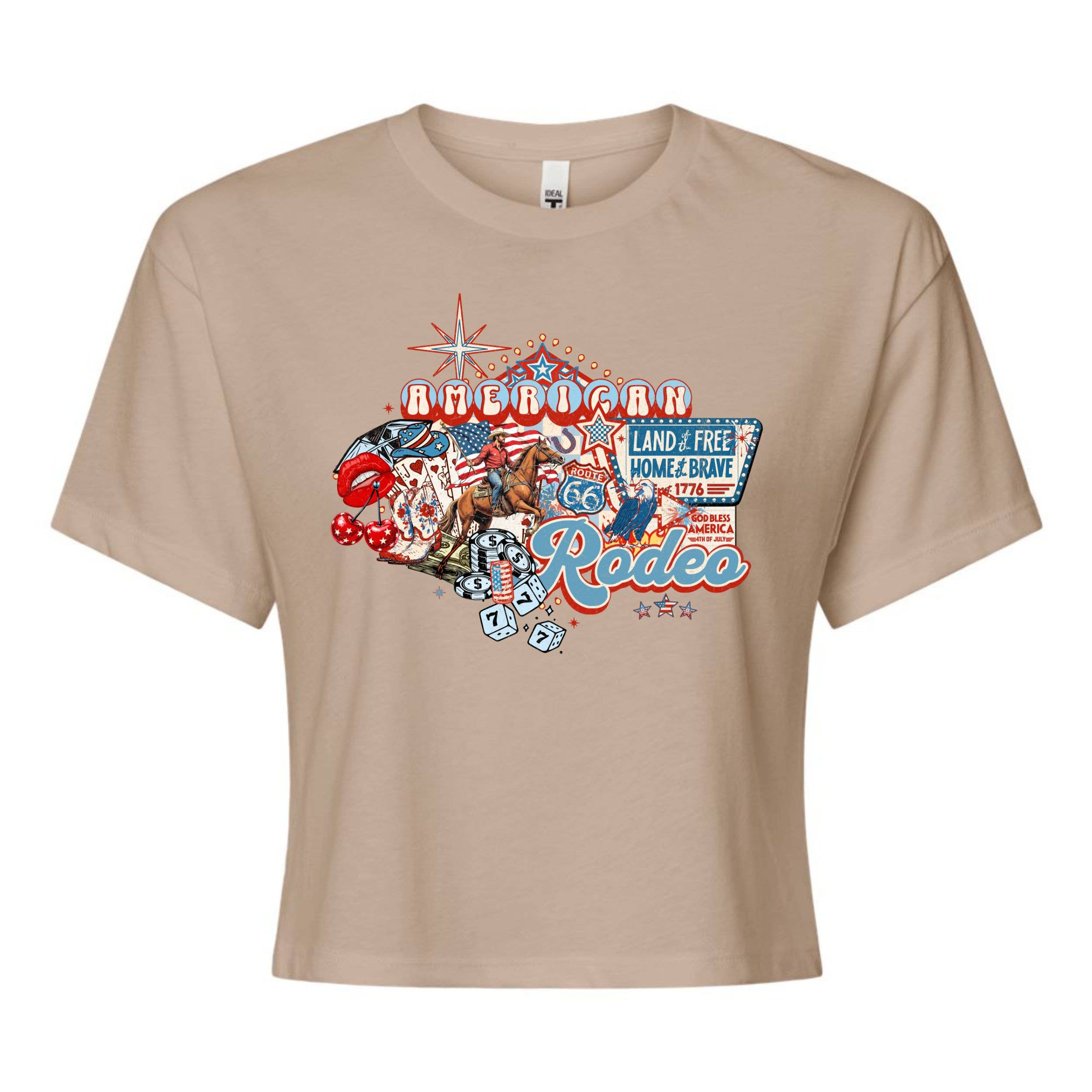 American Rodeo Cropped Graphic Tee