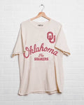Ou Oklahoma Sooners Quality Off White Thrifted Tee