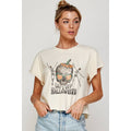 Lets Get Halloweird Vintage Graphic Crop Top