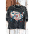 Sweet Land of Liberty America Mineral Wash Crop Top