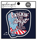 Decal/Sticker Kickin USA 2466