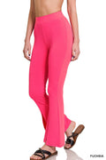 0803 Ity High Rise Front Slit Flare Pants SI-24390