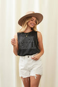 Rock and Roll Mineral Graphic Tank Top