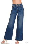 0225 Dark Wash Wide Leg Denim Pants SI-28581