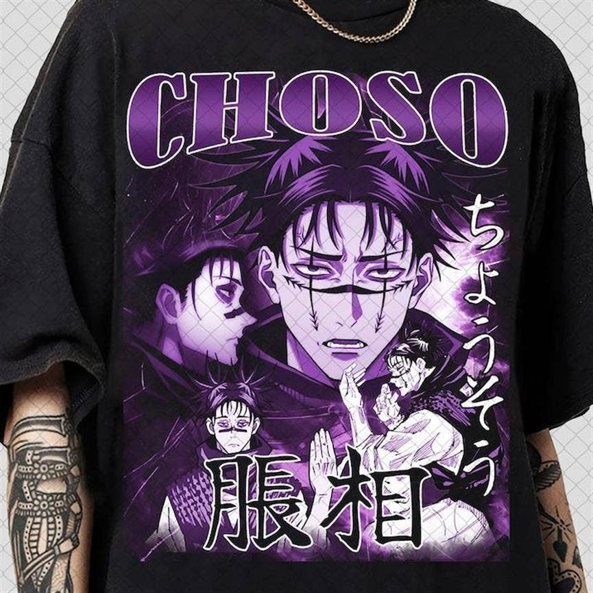 Choso Kamo Anime Vintage Graphic Tee For Fans