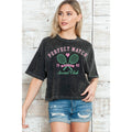 Perfect Match Social Club - Mineral Wash Crop T