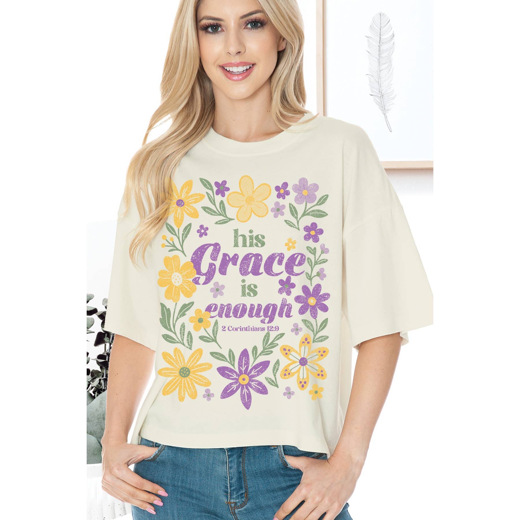 His Grace Is Enough - Cropped Top