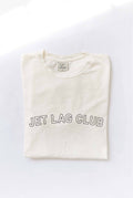 Jet Lag Club Mineral Washed Graphic Top
