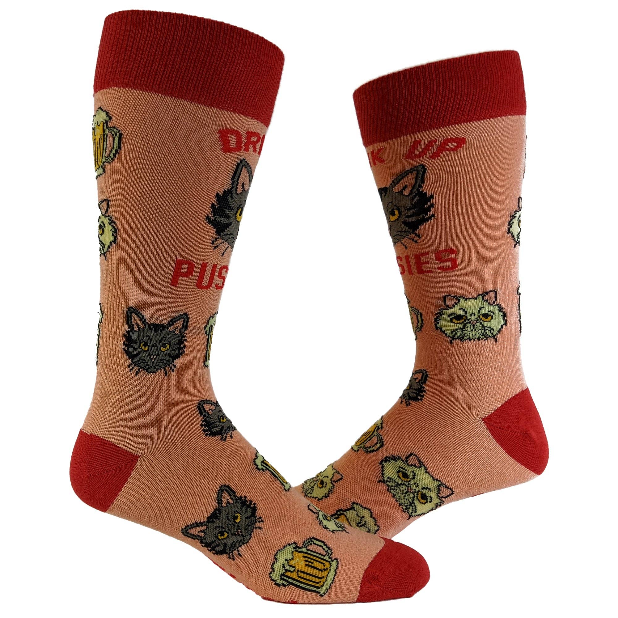 Mens Drink Up Pussies Socks