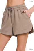 .Scuba Elastic Waistband Shorts with Pocket SI-27490