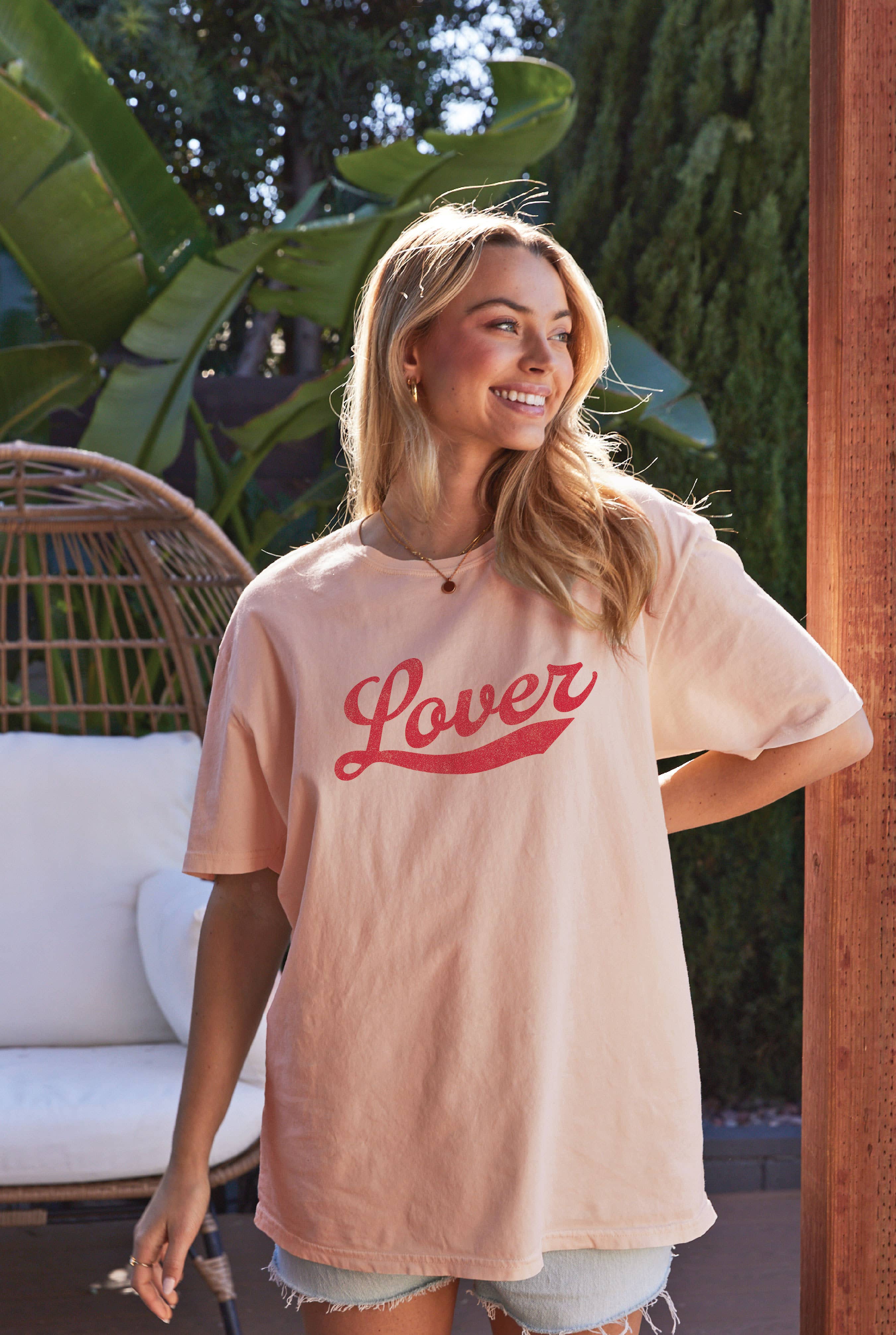 Lover Oversized Graphic Top