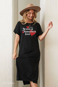 Loves Jesus and America Too Mineral Graphic Dress