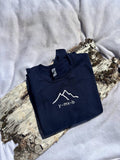 Embroidered Ski Sweatshirt | Funny Math Teacher Gift, Slope Pun