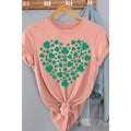 Clover Heart Saint Patricks Day Short Sleeve T Shirt