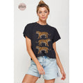Tigers  Vintage Graphic Crop Top Plus