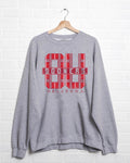 Ou Oklahoma Sooners Preppy Plaid Gray Thrifted Sweatshirt