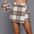 .....0926 Wrap Plaid Jacquard Skort SI-23434