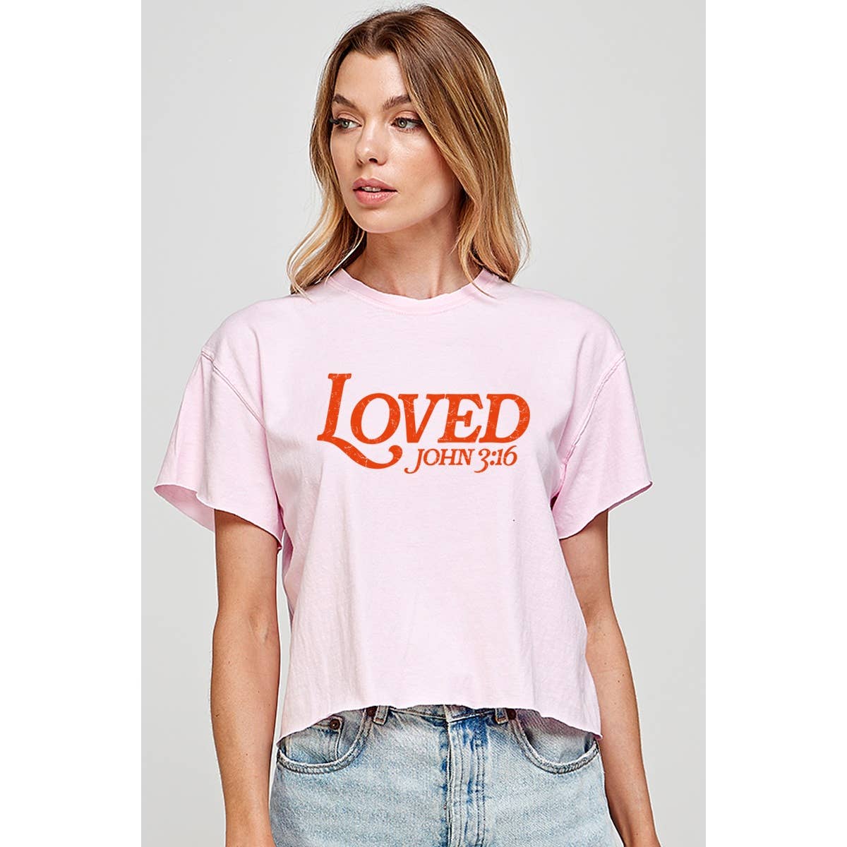 Loved Graphic Crop Top