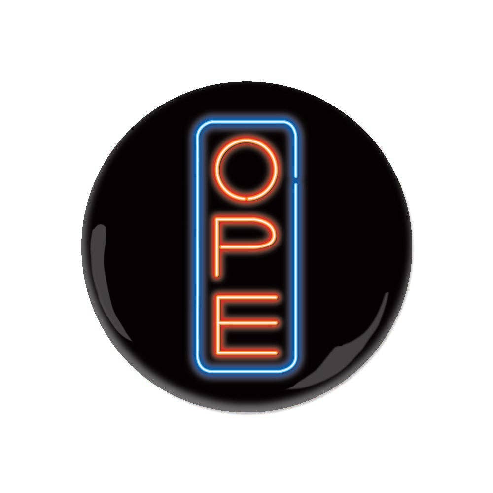 Ope Neon Sign Button