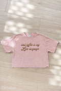 Iced Coffee Is My Love Cropped Mineral Graphic Top