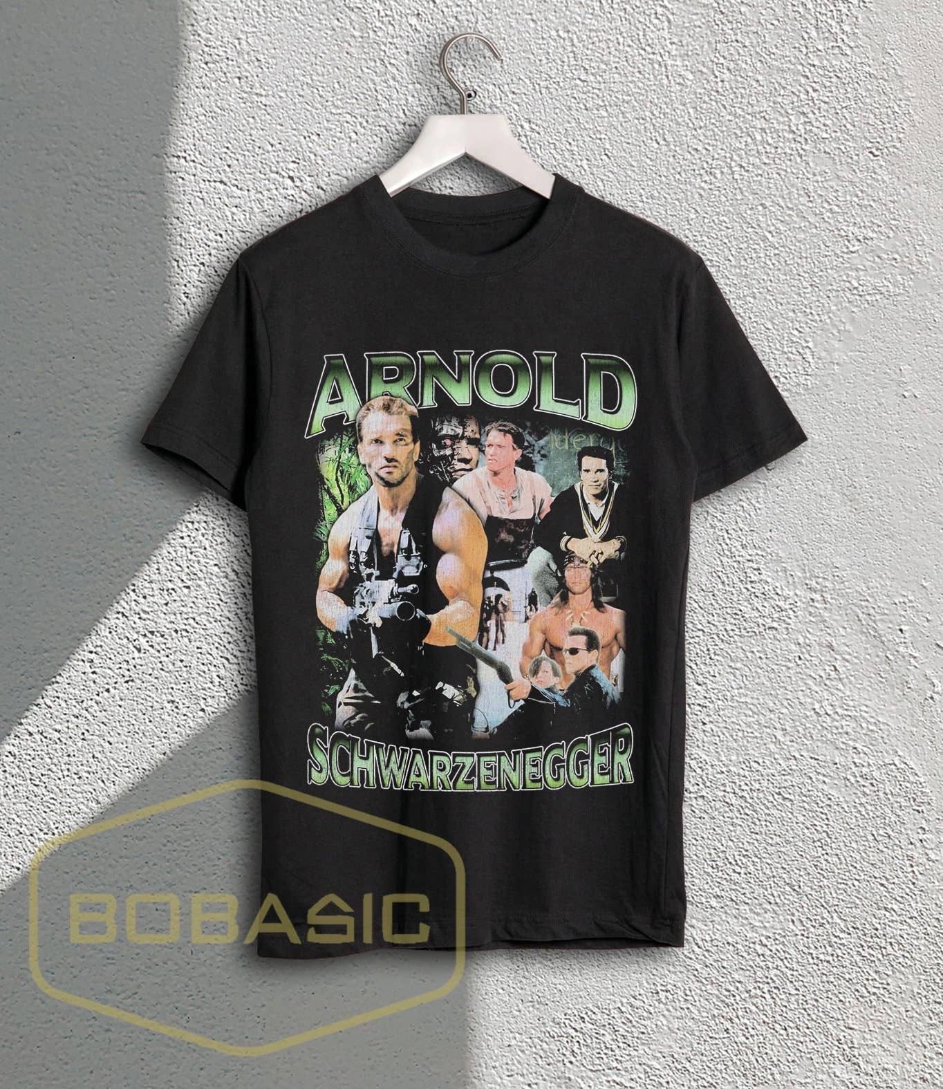Arnold Schwarzenegger T-Shirt 90s Vintage Retro Rap Hip Hop