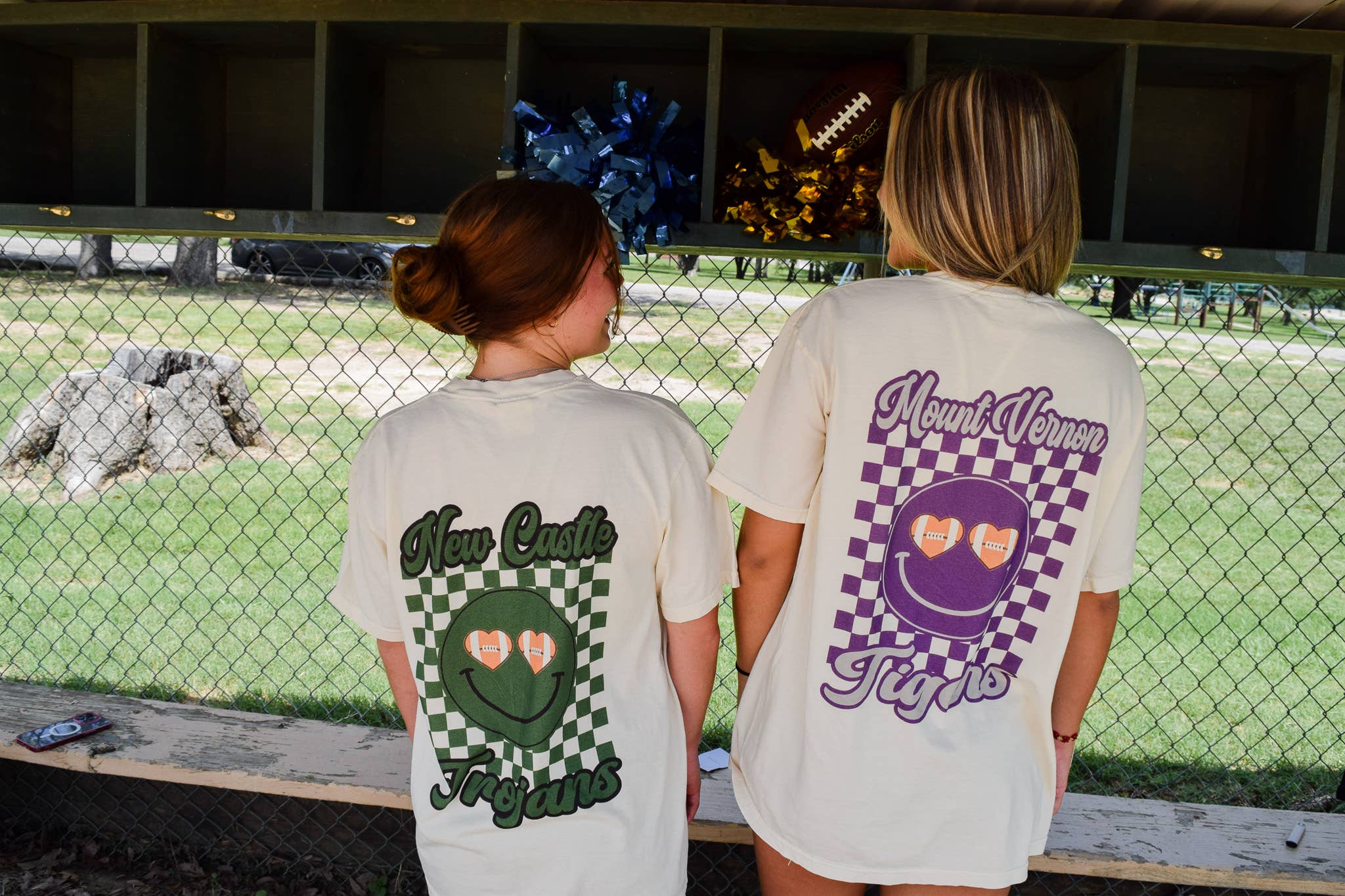 Custom Checkered Smiley Tee