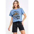 I Wanna Be A Cowboy Baby  Vintage Graphic Crop Top