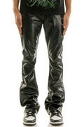 Croc Pu Flare Pants