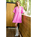 Puff Sleeve Flutter Dress