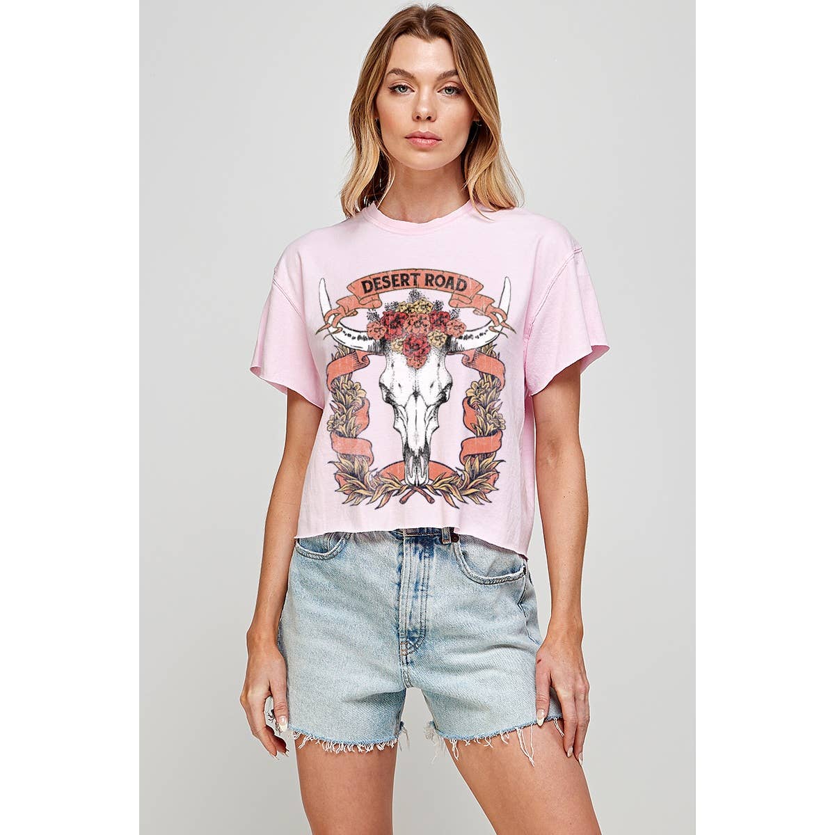 Desert Road  Vintage Graphic Crop Top