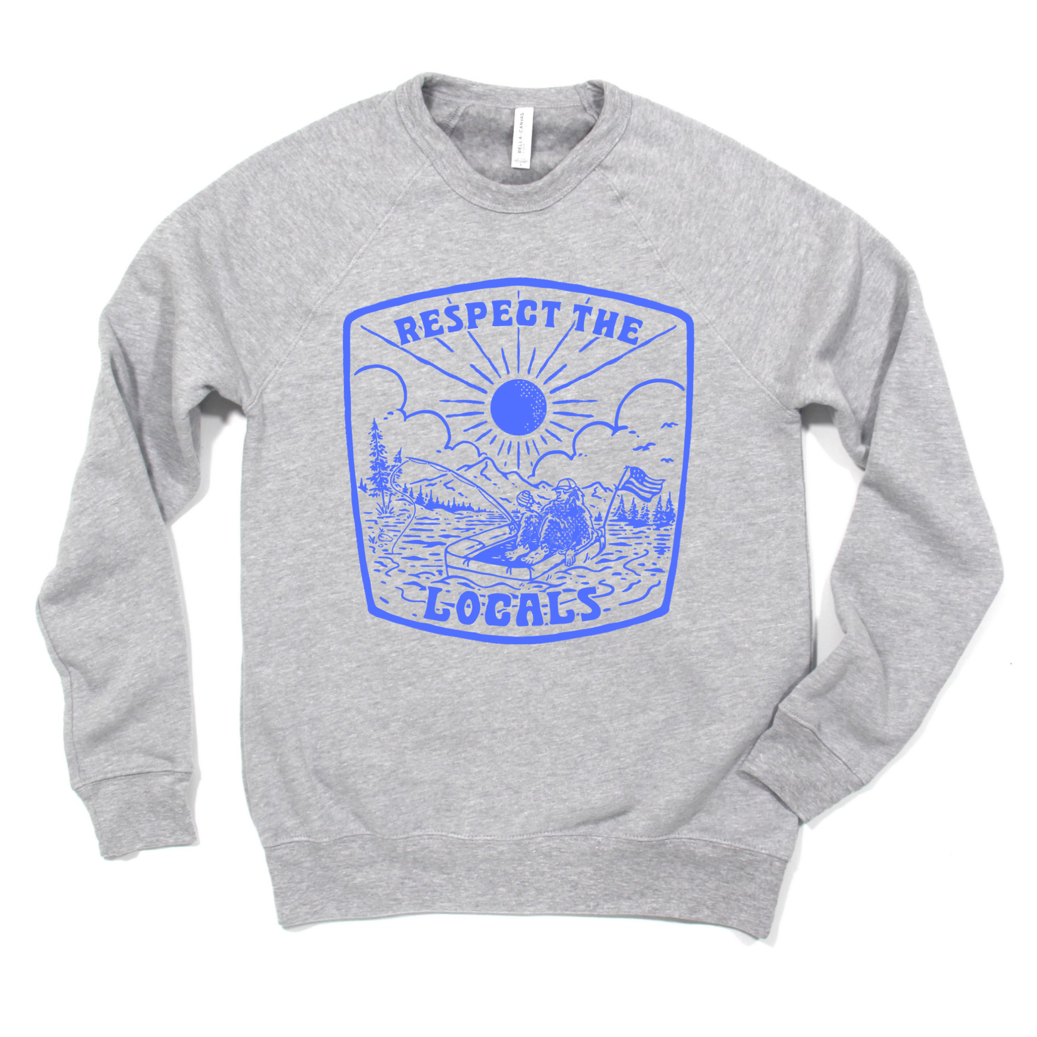 Respect the Locals Bigfoot Fishing Graphic Tee  202(Dtf)