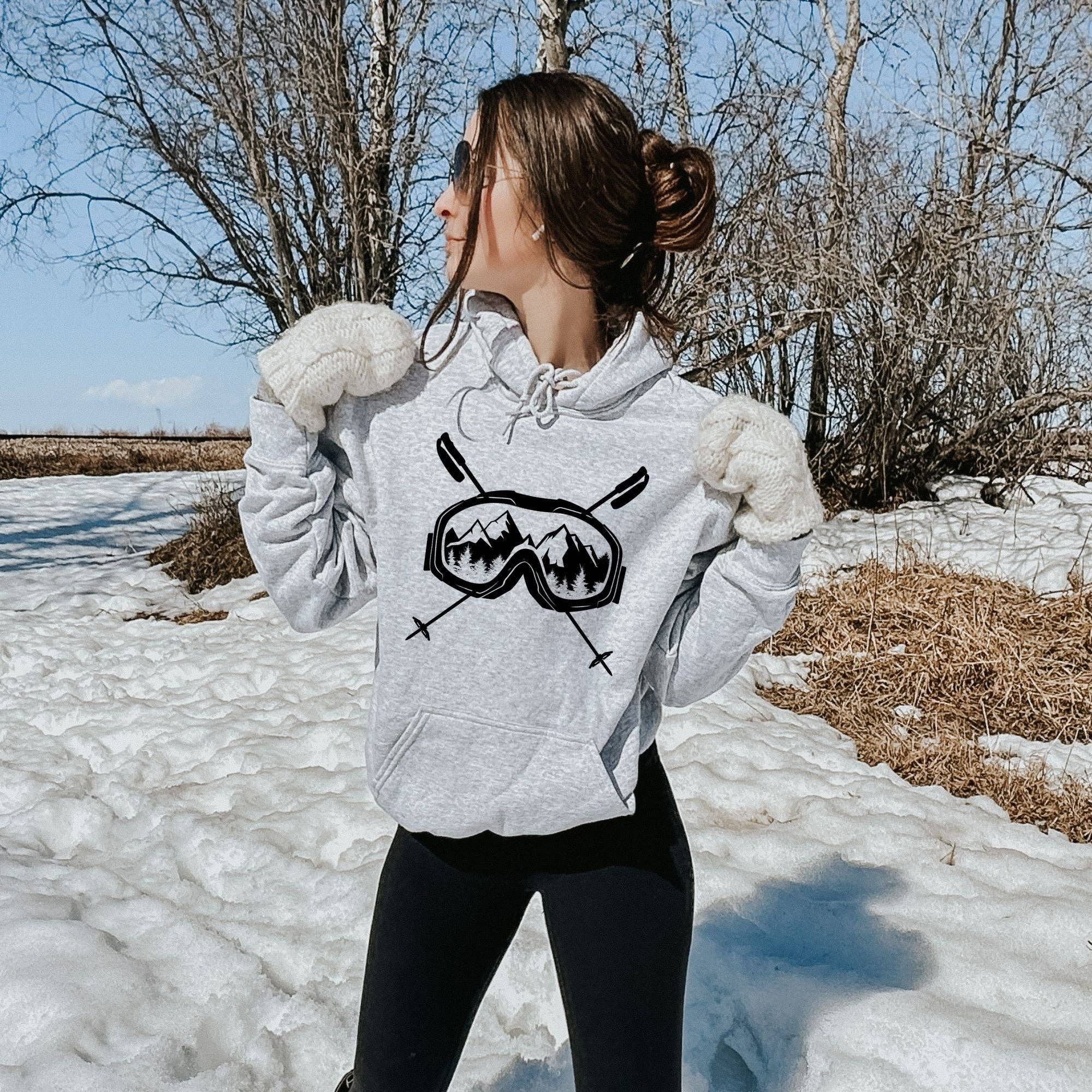 Skiing Hoodie - Crewneck Sweatshirt Hoodie 030